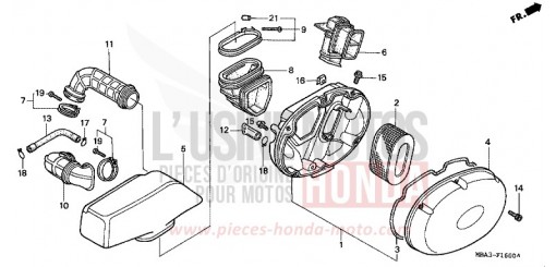 FILTRE A AIR VT750CV de 1997
